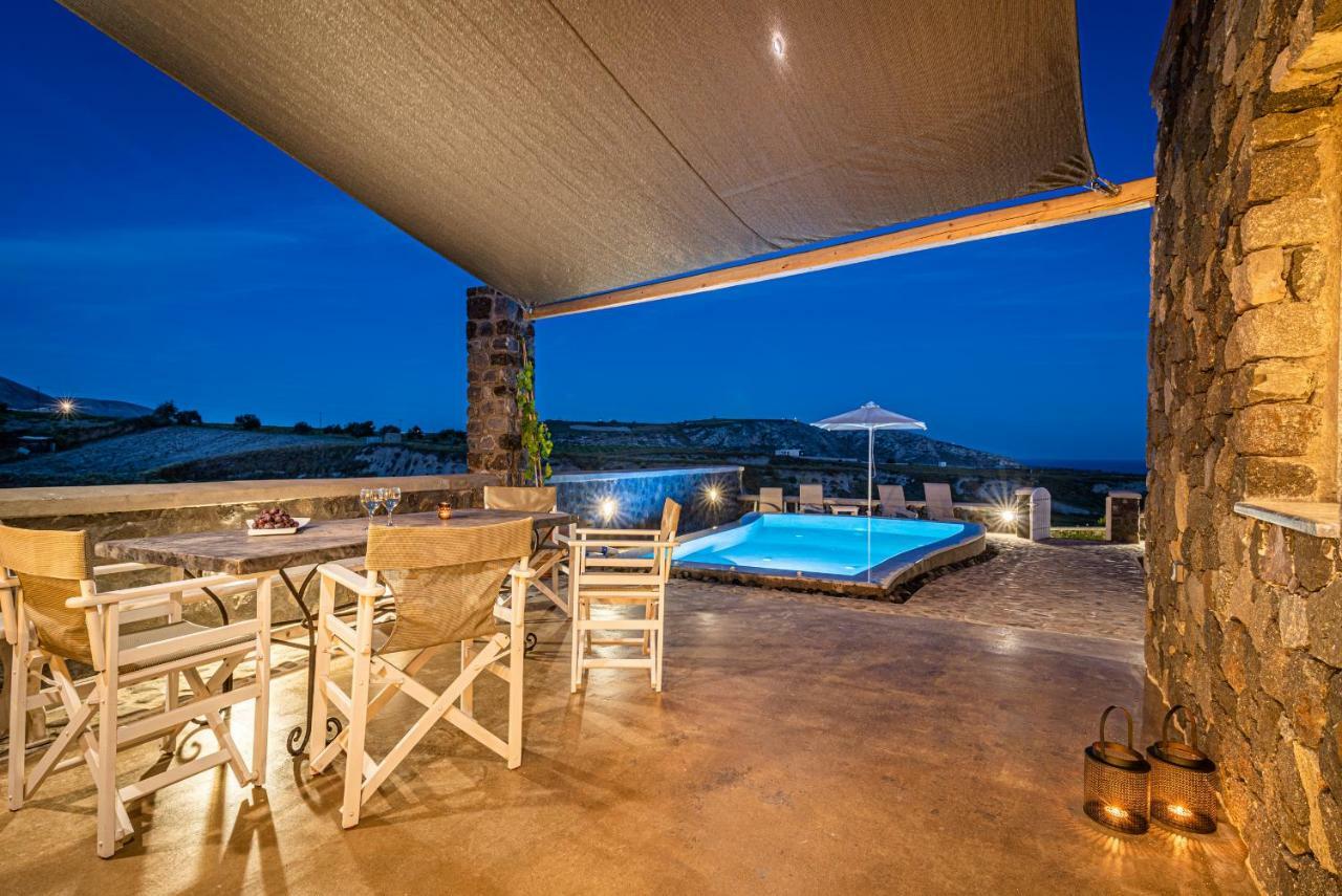 Klimata House - Private Jacuzzi Pool & Bbq Villa Vlychada Eksteriør billede